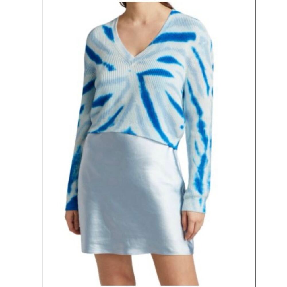 Dh York Women's Tie Dye Teal Pink Mix Print Combo Slip Dress